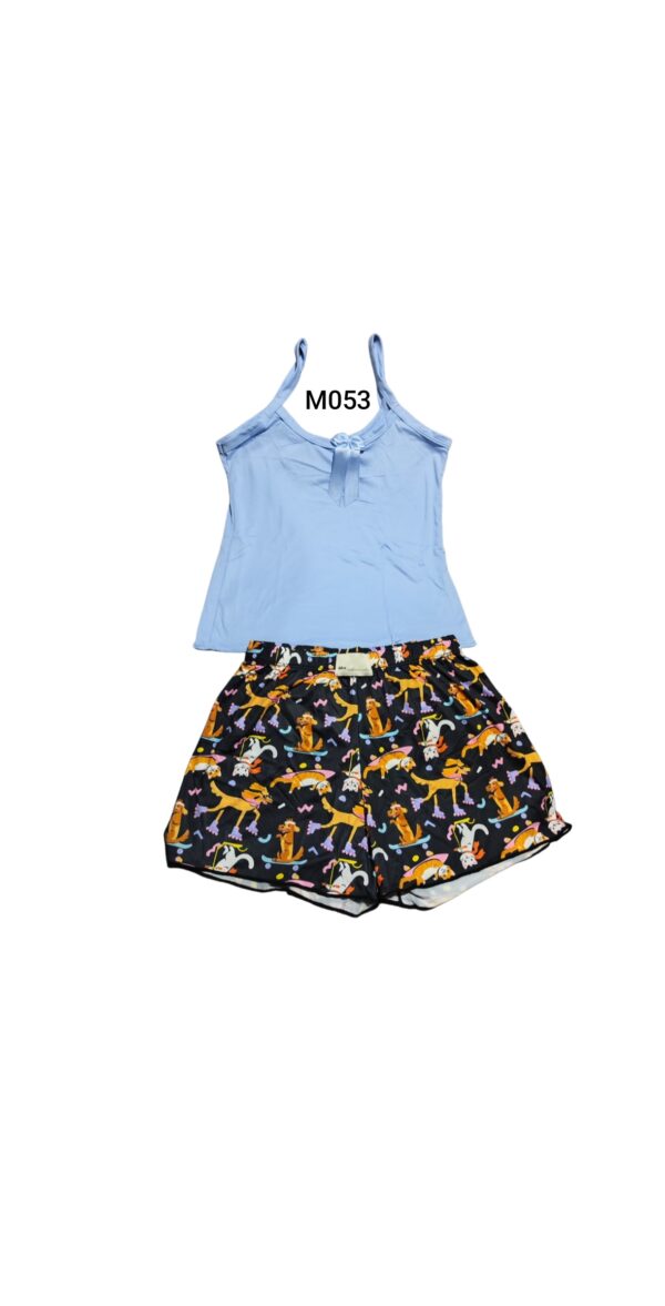 Pijama short y blusa