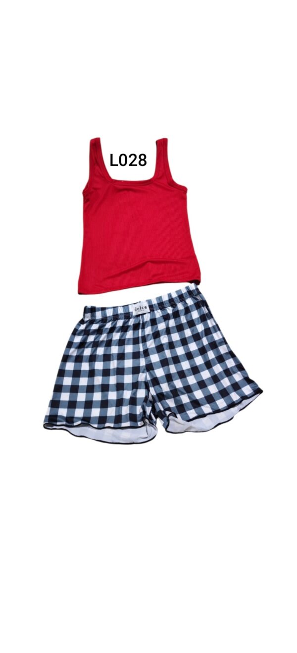 Pijama short y Blusa L028