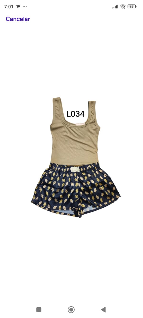 Pijama Short y Blusa L034